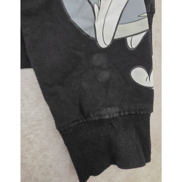 Retro Tom and Jerry Crew Neck Long Sleeve Pullover Sweatshirt Adult XL Black - Picture 8 of 9